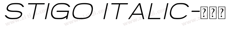 Stigo Italic字体转换